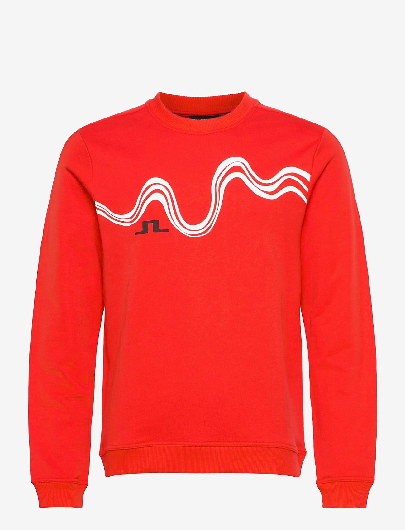 Vernon print-Ring Loop Sweat - RACING RED