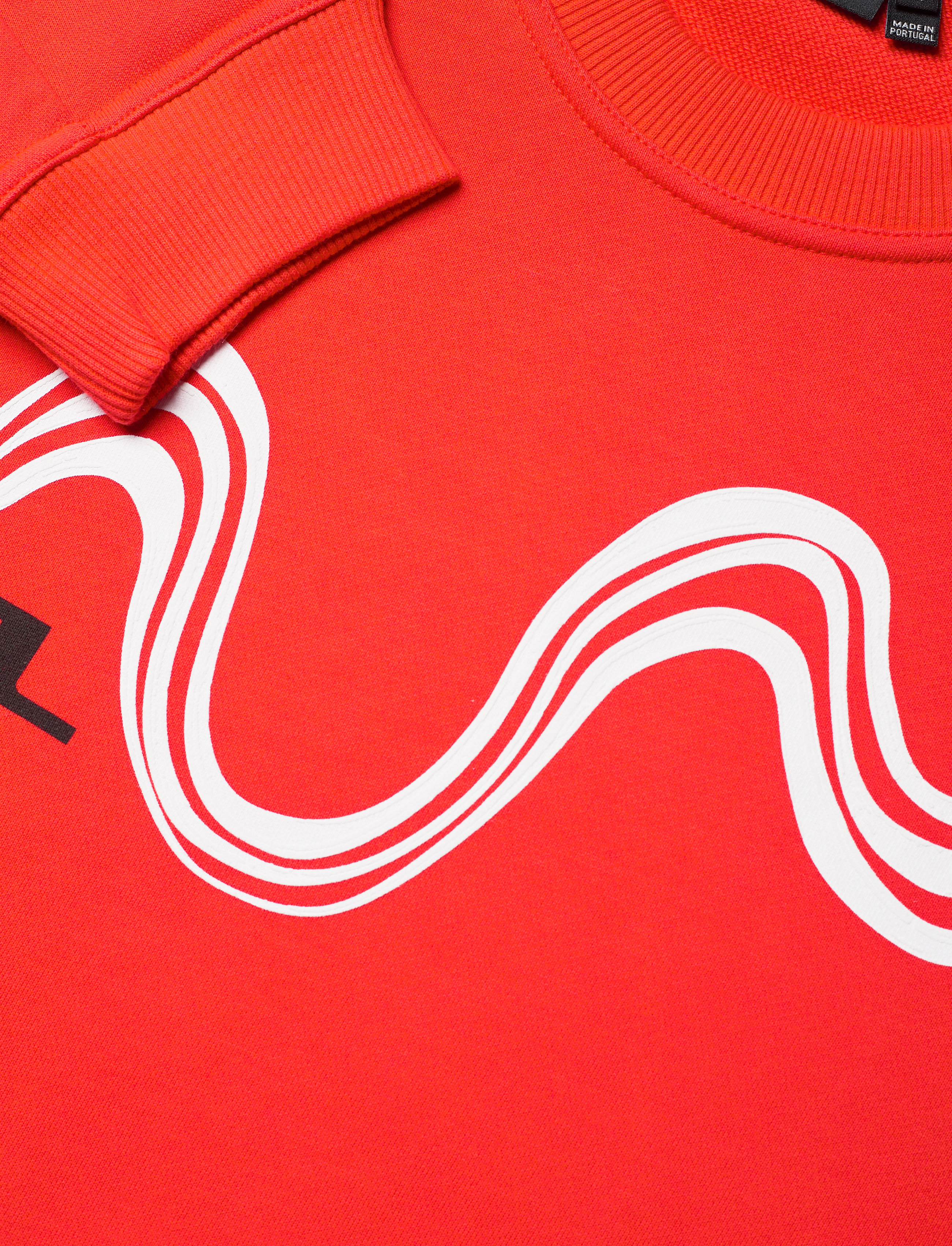 J. Lindeberg - Vernon print-Ring Loop Sweat - racing red - 2