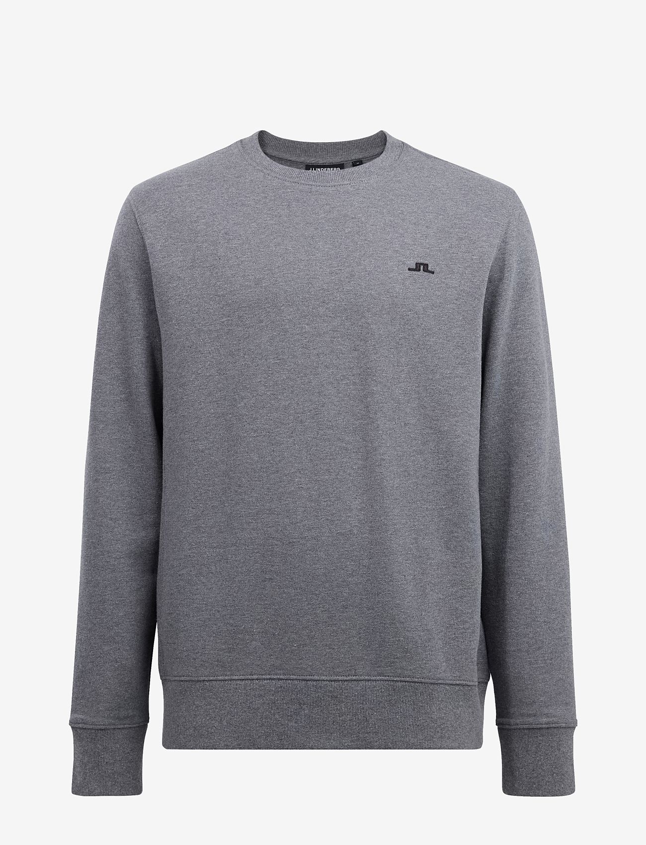 J. Lindeberg - Cal Crew Neck Sweat - mid grey melange - 1