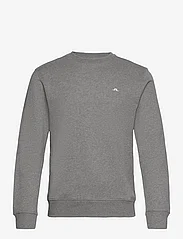 J. Lindeberg - M Crew Neck Sweat - sportiska stila džemperi - grey melange - 0