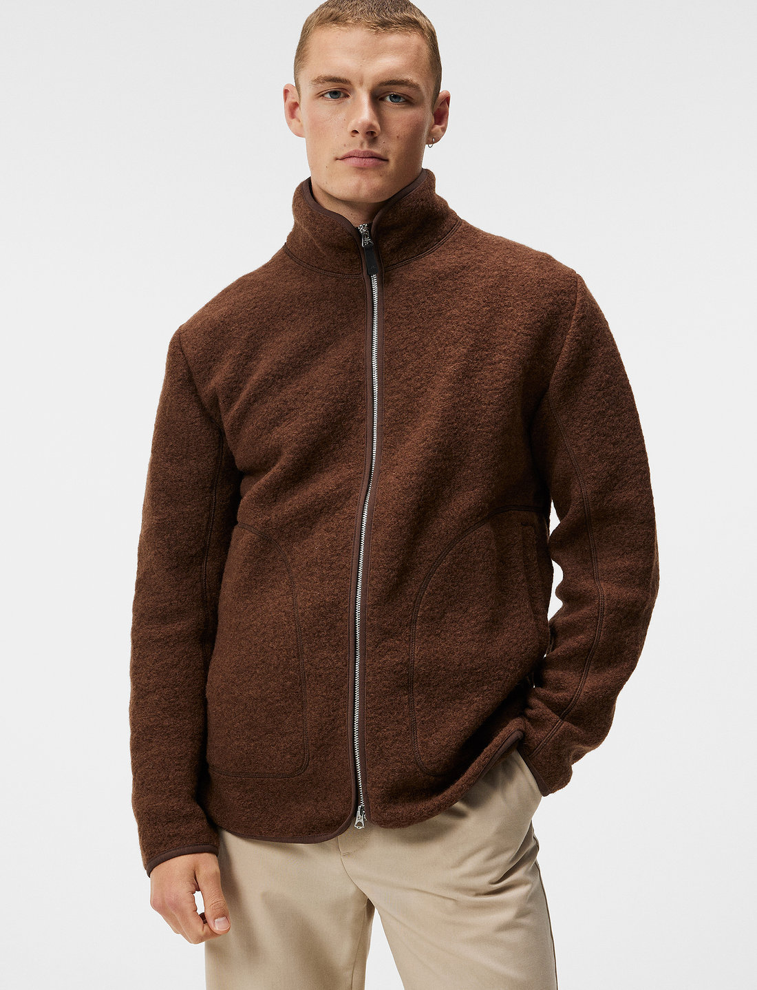 J. Lindeberg Dustin Wool Fleece Jacket - Mid layer jackets 