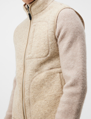 J. Lindeberg - Duncan Wool Fleece Vest - sweatshirts - oyster gray - 4