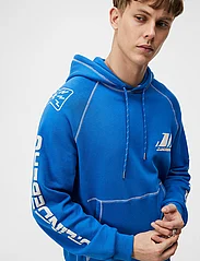 J. Lindeberg - Concord Contrast Seam Hoodie - nordic style - nautical blue - 4