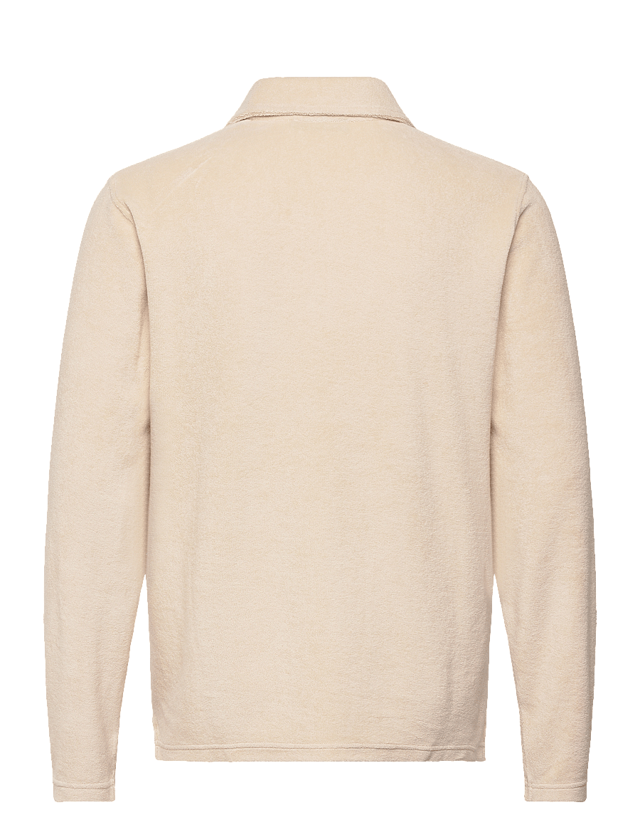 J. Lindeberg - Thomas Terry Shirt - pikkade varrukatega kootud polosärgid - moonbeam - 2