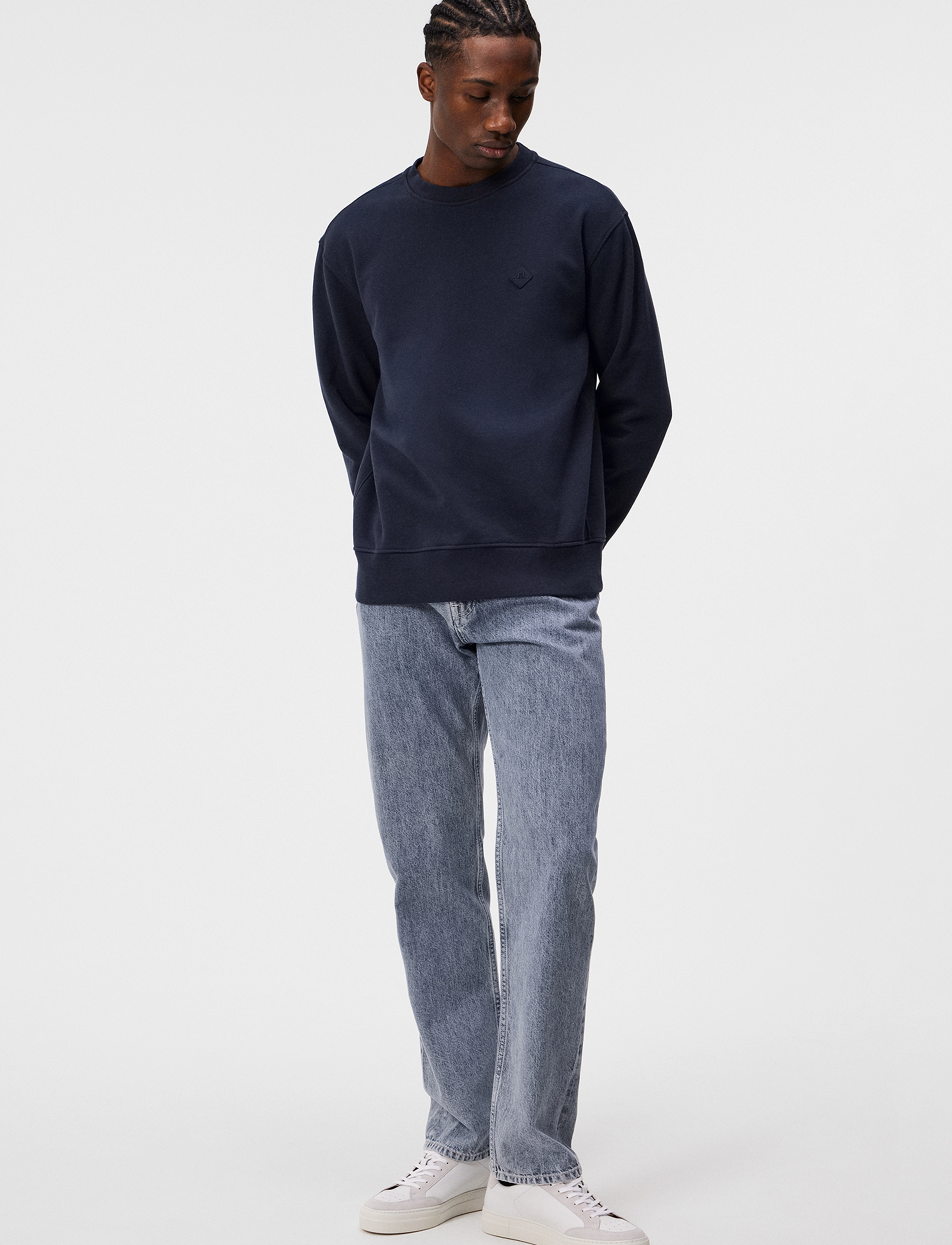 J. Lindeberg - Thorne Crew Neck - jl navy - 4