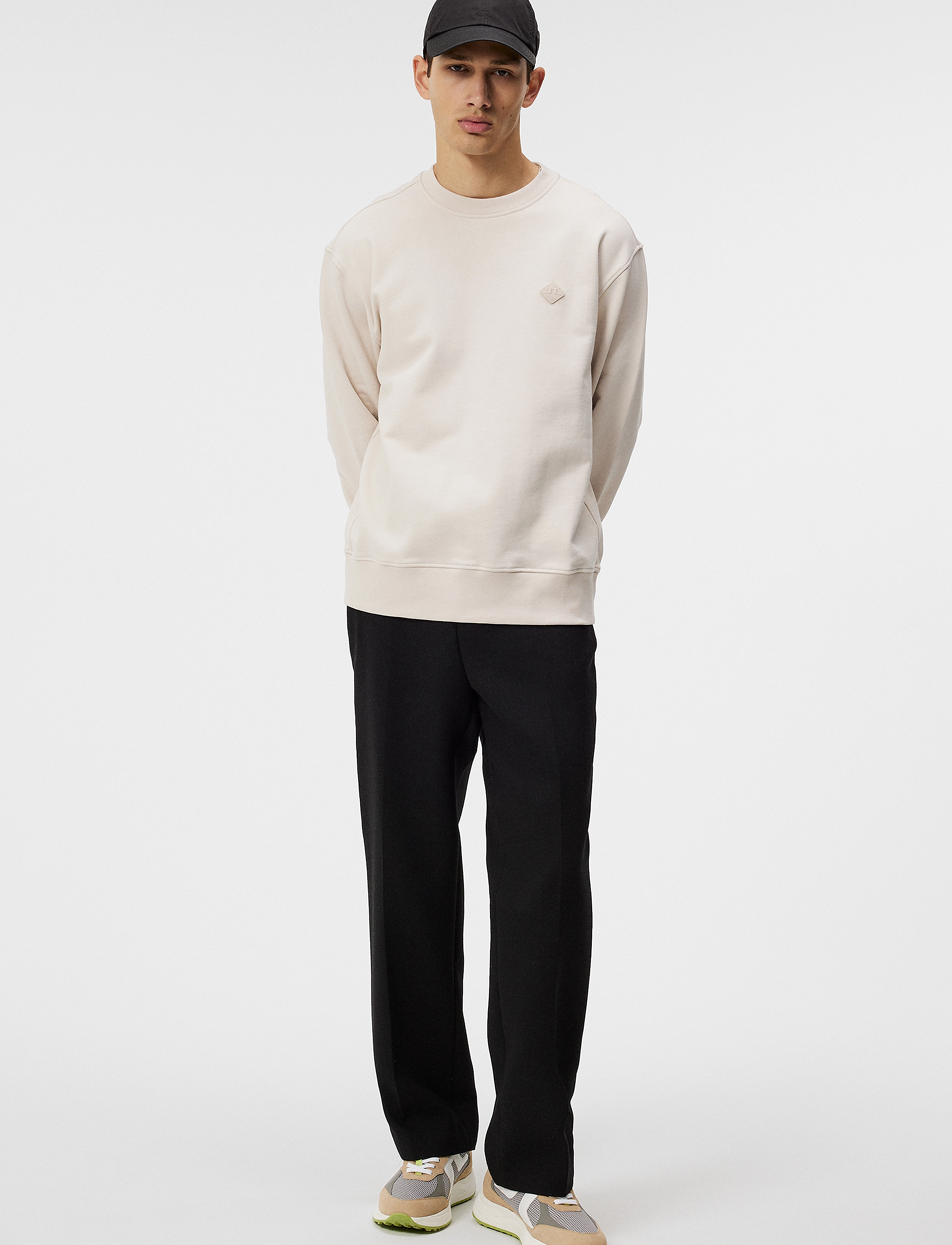 J. Lindeberg - Thorne Crew Neck - moonbeam - 4