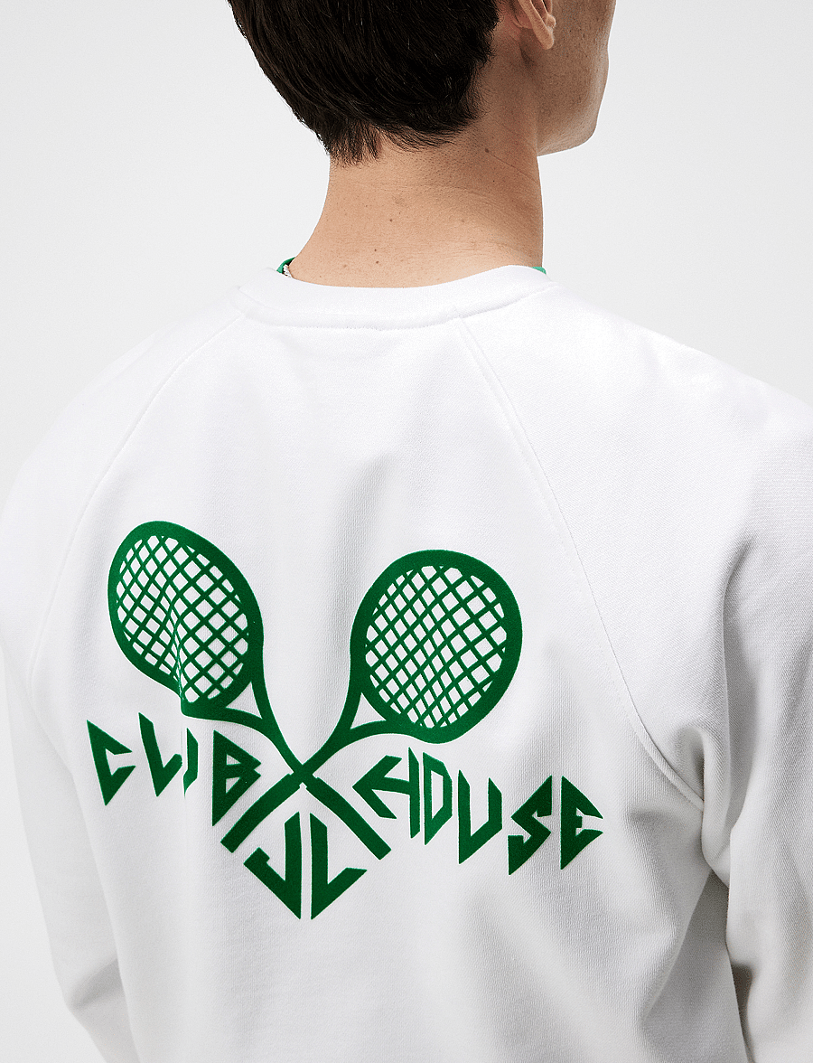 J. Lindeberg - Callan Printed Crew - dressipluusid - white - 4