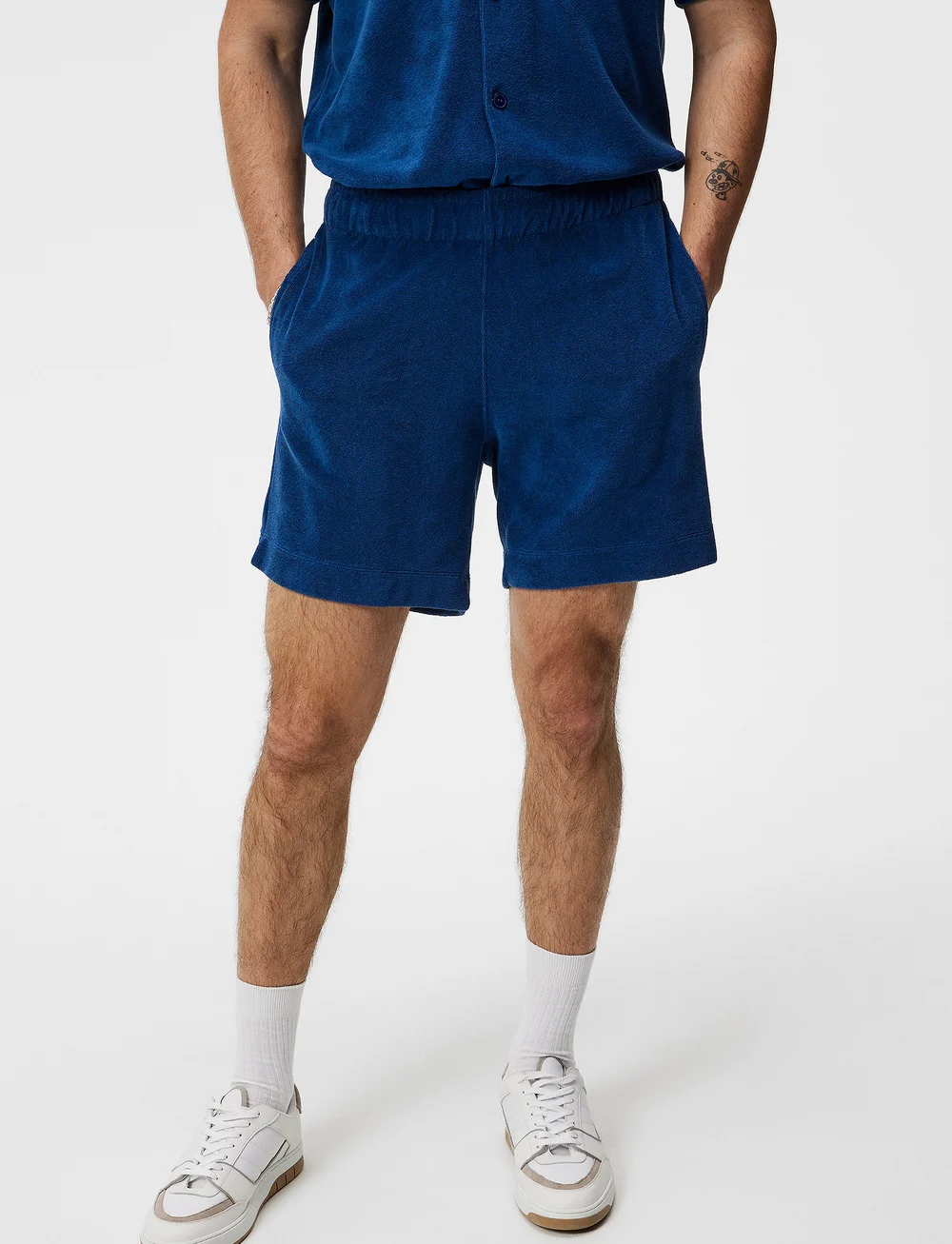 J. Lindeberg - Allan Terry Shorts - sweatshorts - estate blue - 0