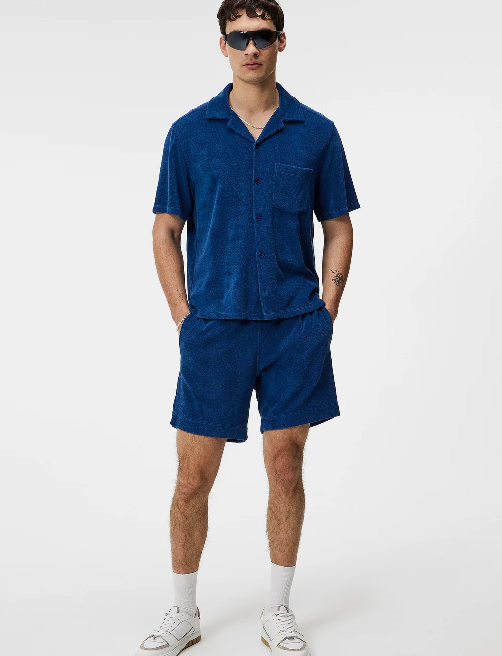 J. Lindeberg - Allan Terry Shorts - sweatshorts - estate blue - 4