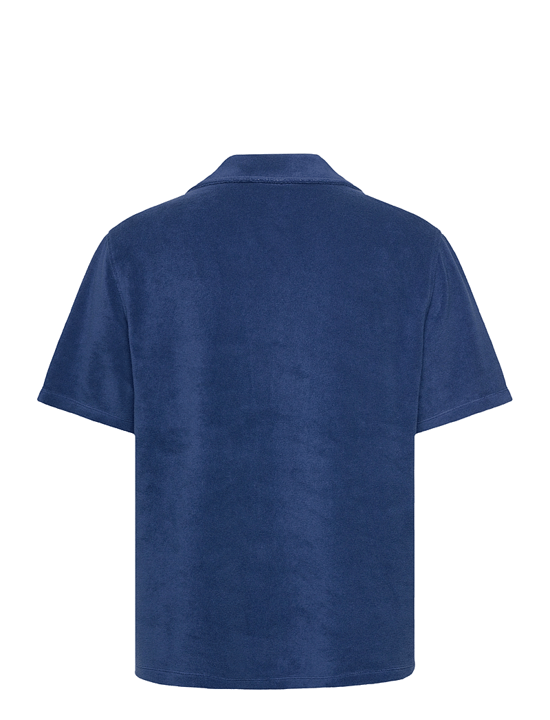 J. Lindeberg - Ted Terry Resort Shirt - kurzarmhemden - estate blue - 2