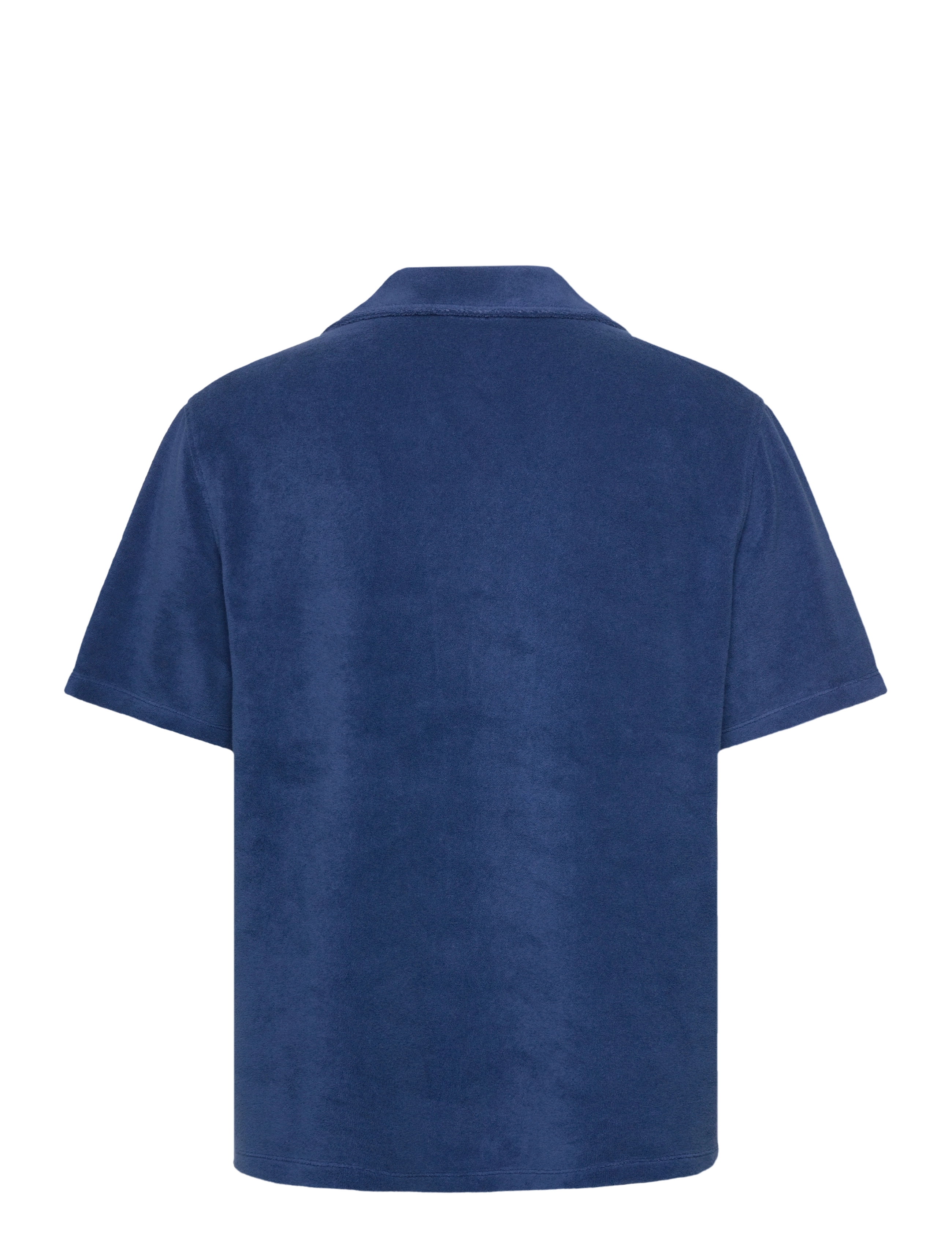 J. Lindeberg - Ted Terry Resort Shirt - kortärmade skjortor - estate blue - 2