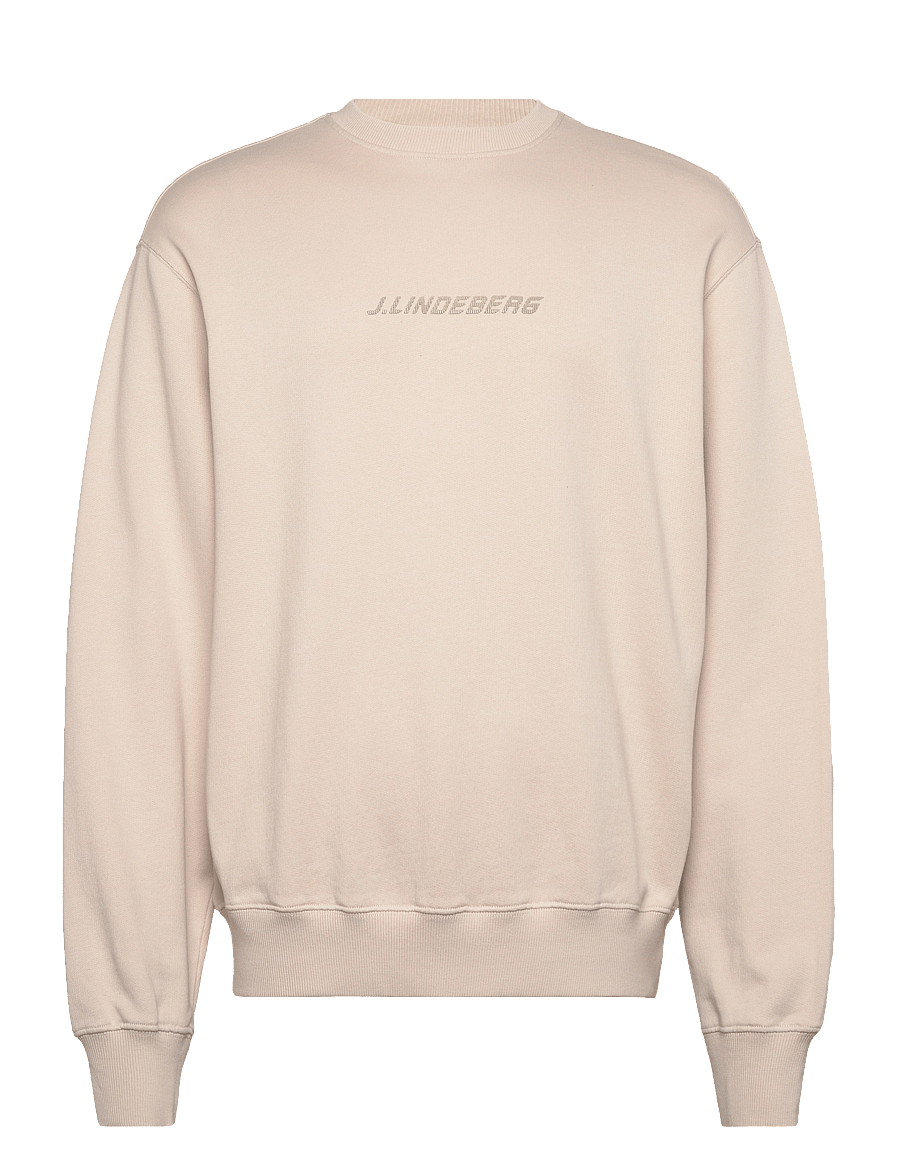 J. Lindeberg - Callan Logo Crew Neck - sweats - moonbeam - 1
