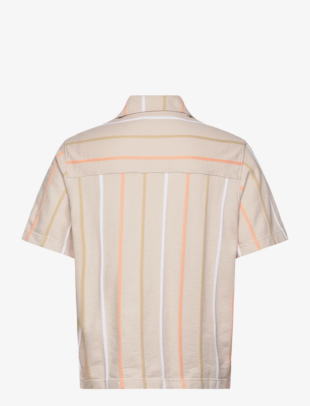 J. Lindeberg - Theron Stripe Resort Shirt - kurzarmhemden - moonbeam - 2
