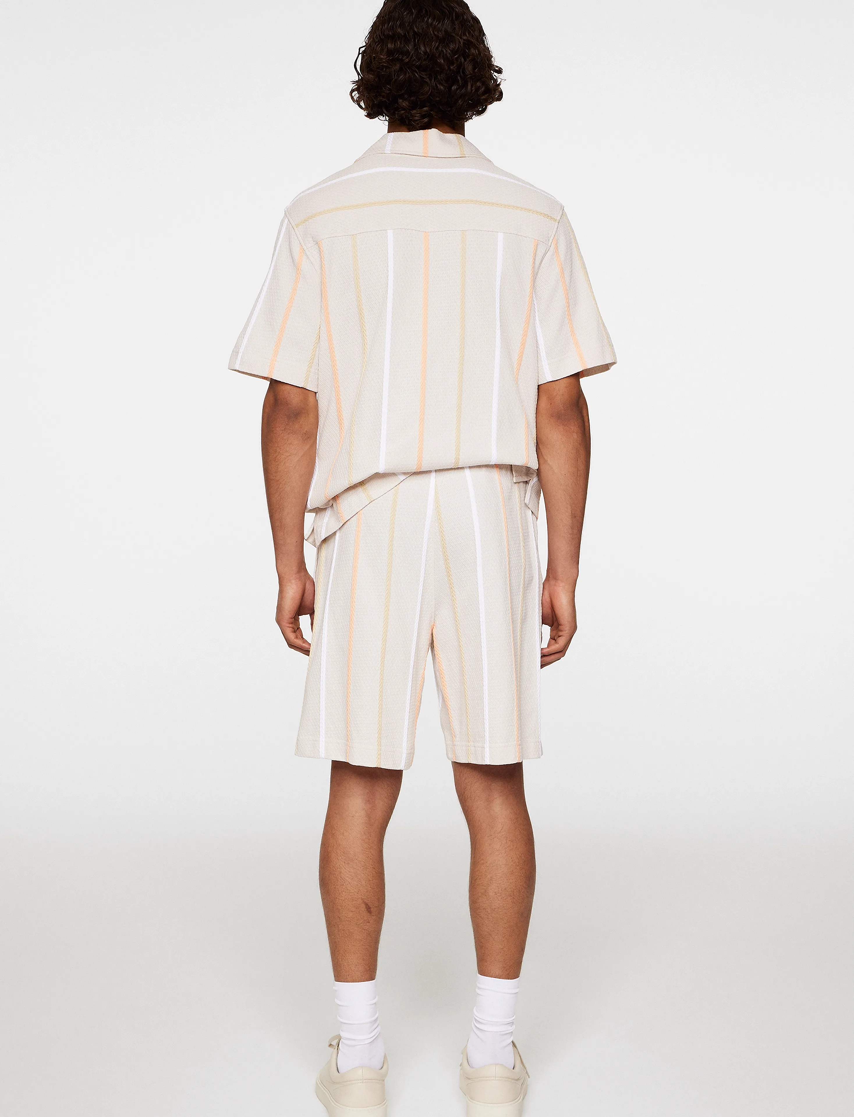 J. Lindeberg - Simon Stripe Shorts - moonbeam - 3