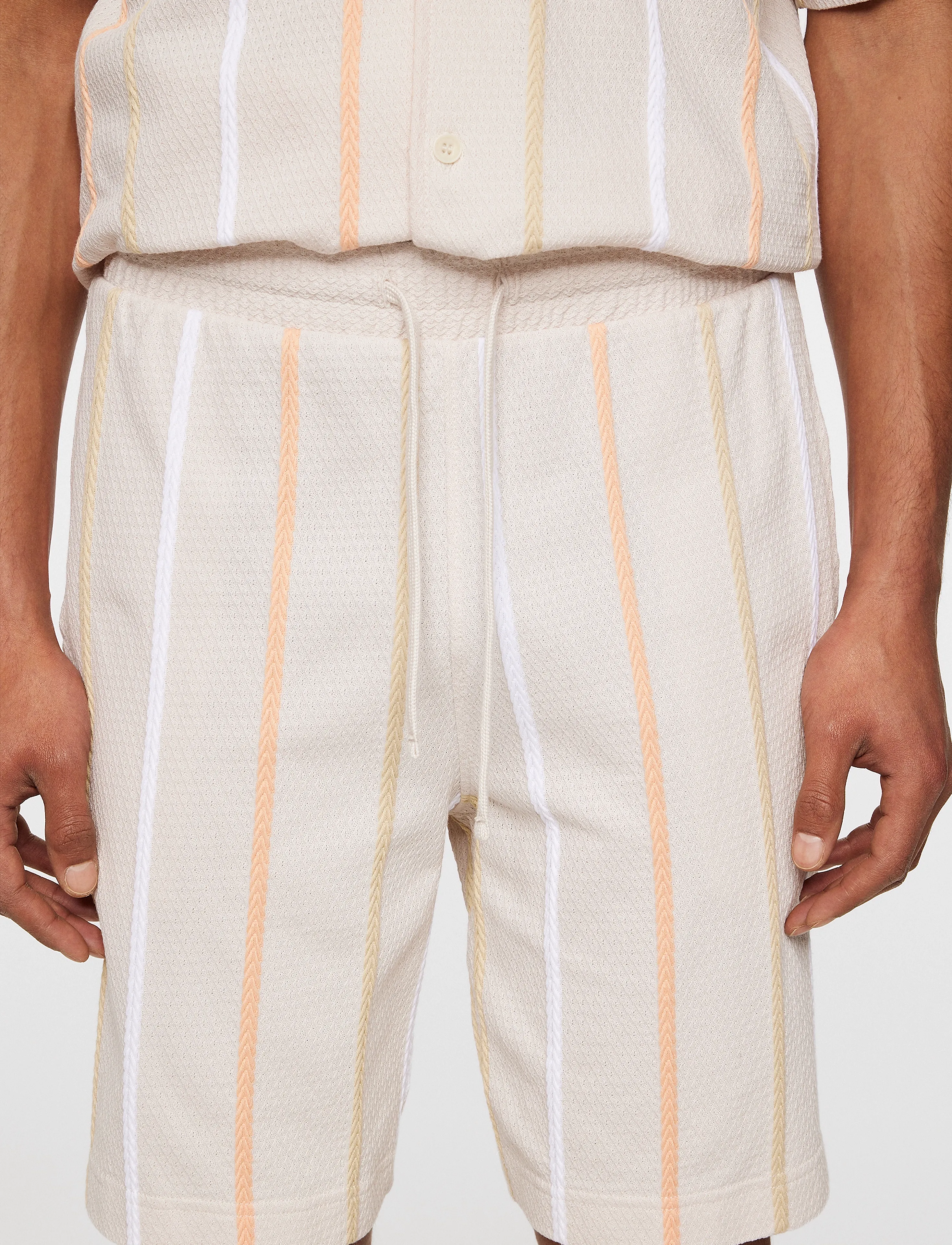 J. Lindeberg - Simon Stripe Shorts - moonbeam - 5