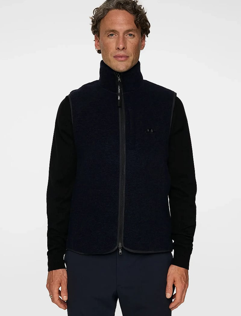 J. Lindeberg - Duncan Wool Fleece Vest - westen - jl navy - 0