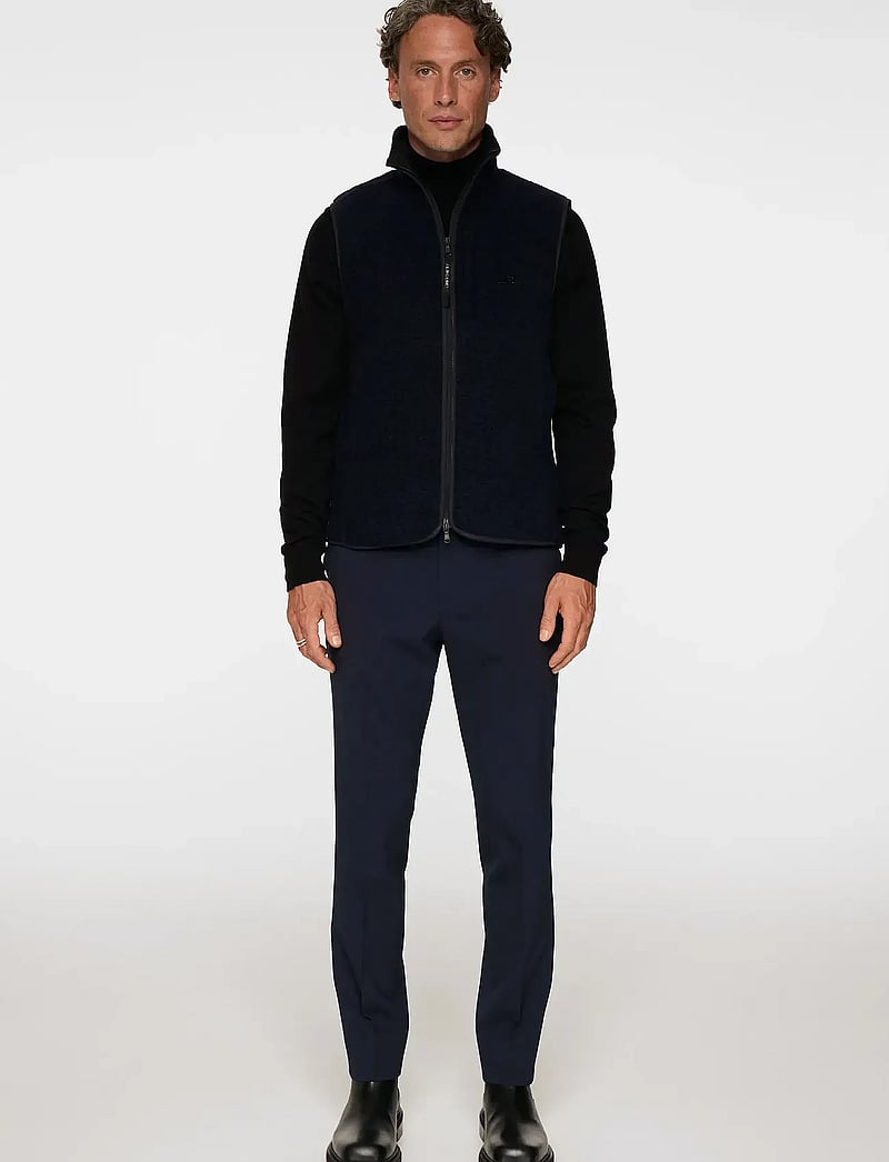 J. Lindeberg - Duncan Wool Fleece Vest - westen - jl navy - 4