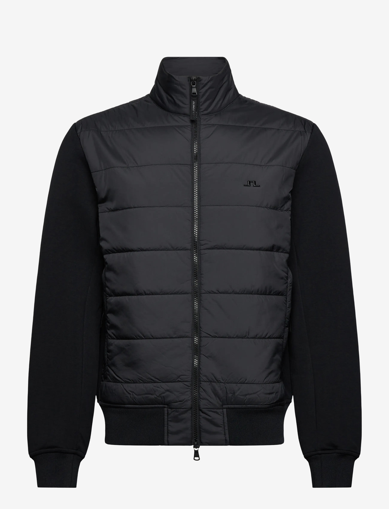 J. Lindeberg - Stephen Hybrid Zip Jacket - hybrid jackets  - black - 1