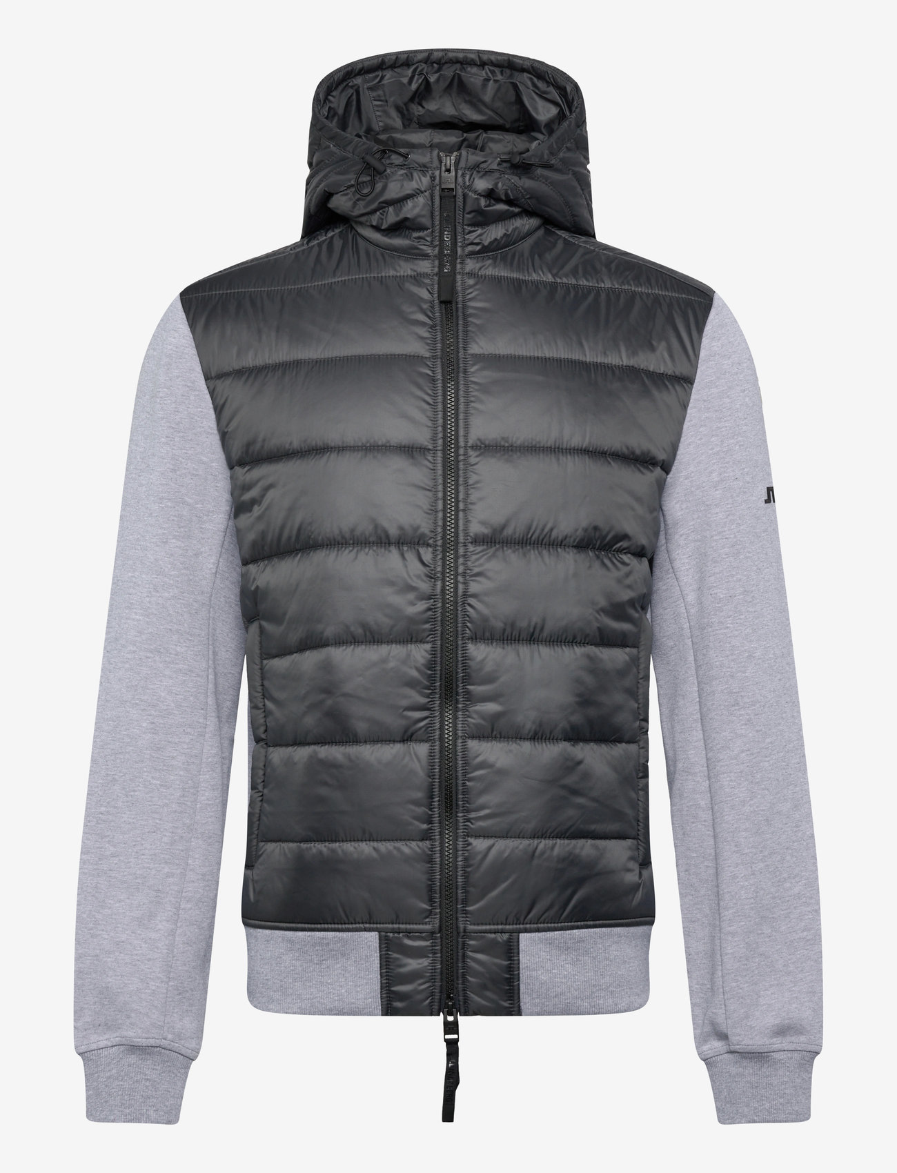 J. Lindeberg - Seth Hybrid Zip Hood - hybridjakker - medium grey melange - 1