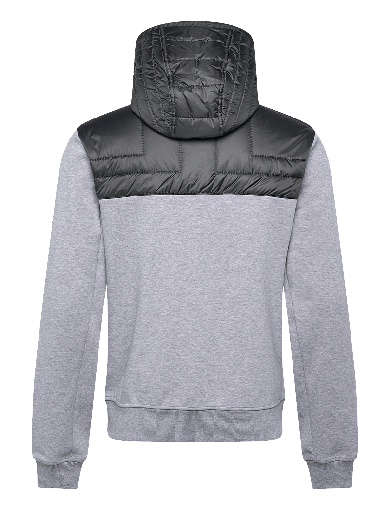 J. Lindeberg - Seth Hybrid Zip Hood - hybridjackor - medium grey melange - 2
