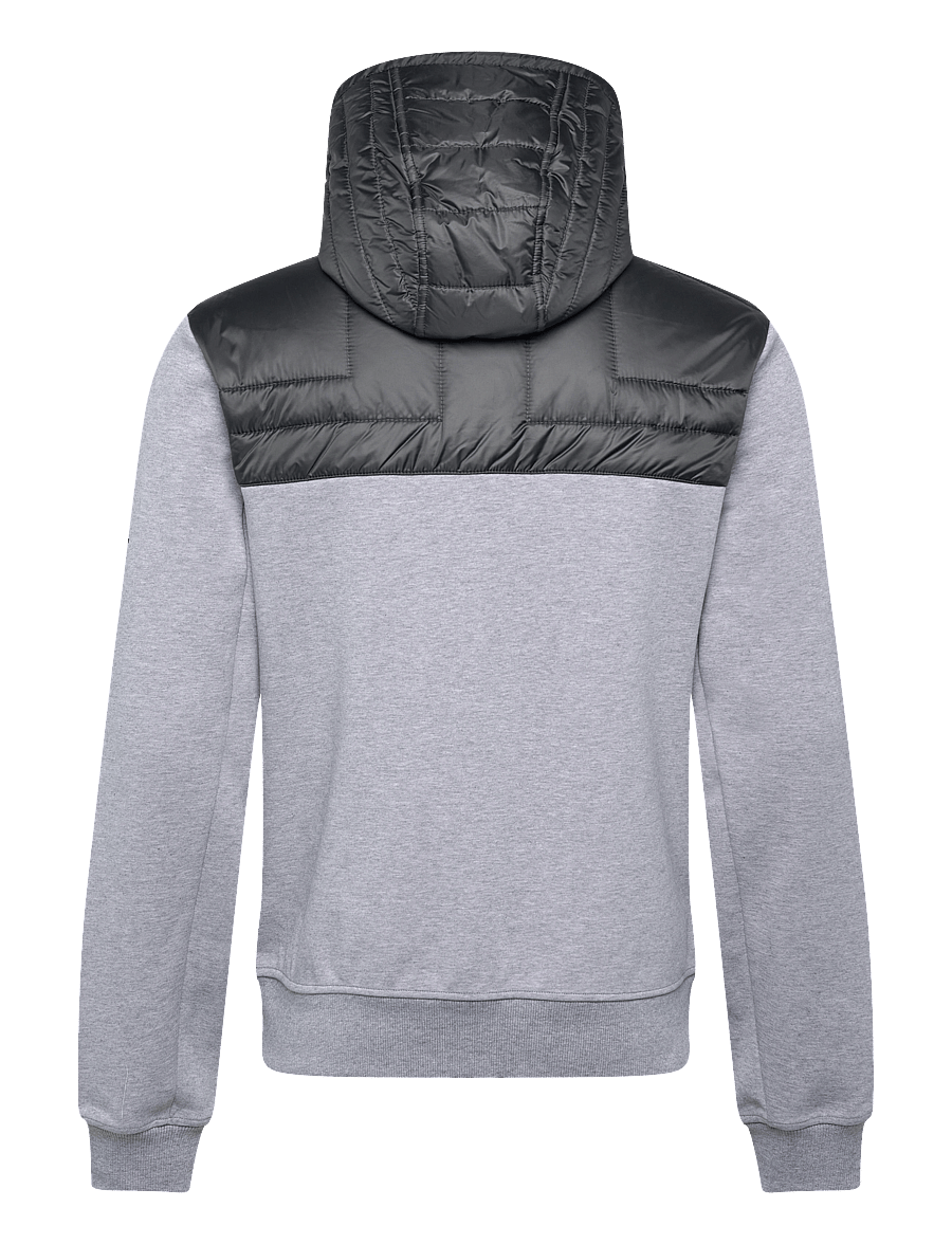 J. Lindeberg - Seth Hybrid Zip Hood - hybridjakker - medium grey melange - 2