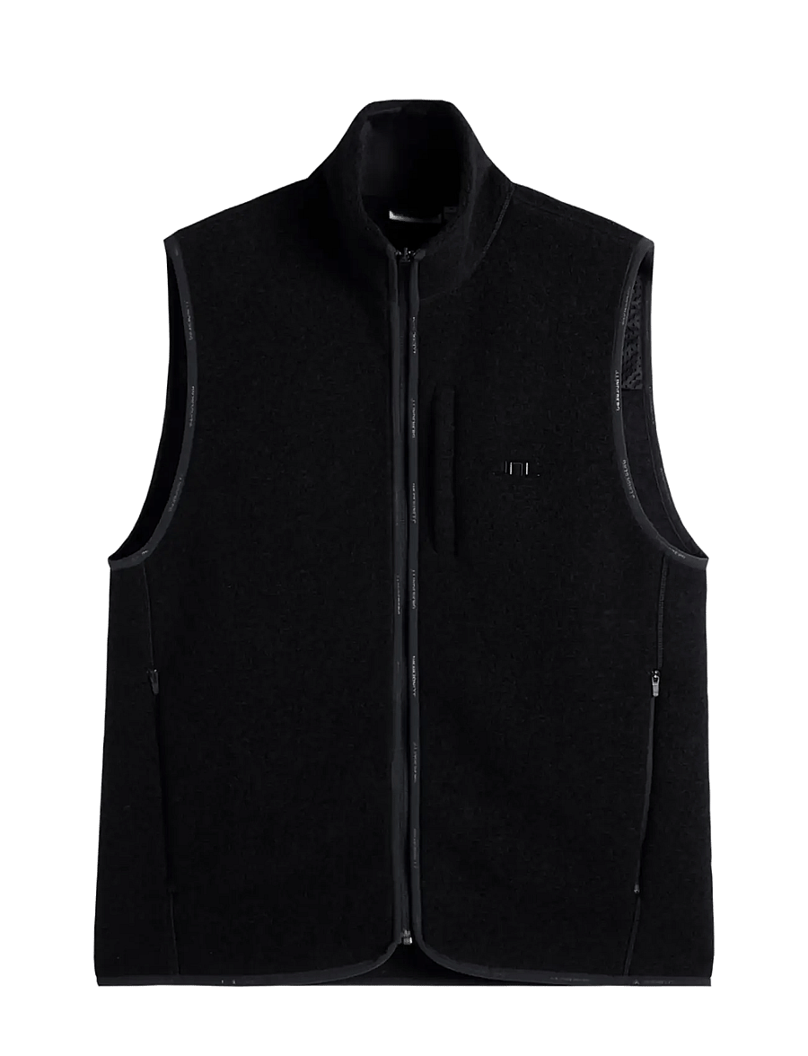 J. Lindeberg - Duncan Wool Fleece Vest - westen - black - 1