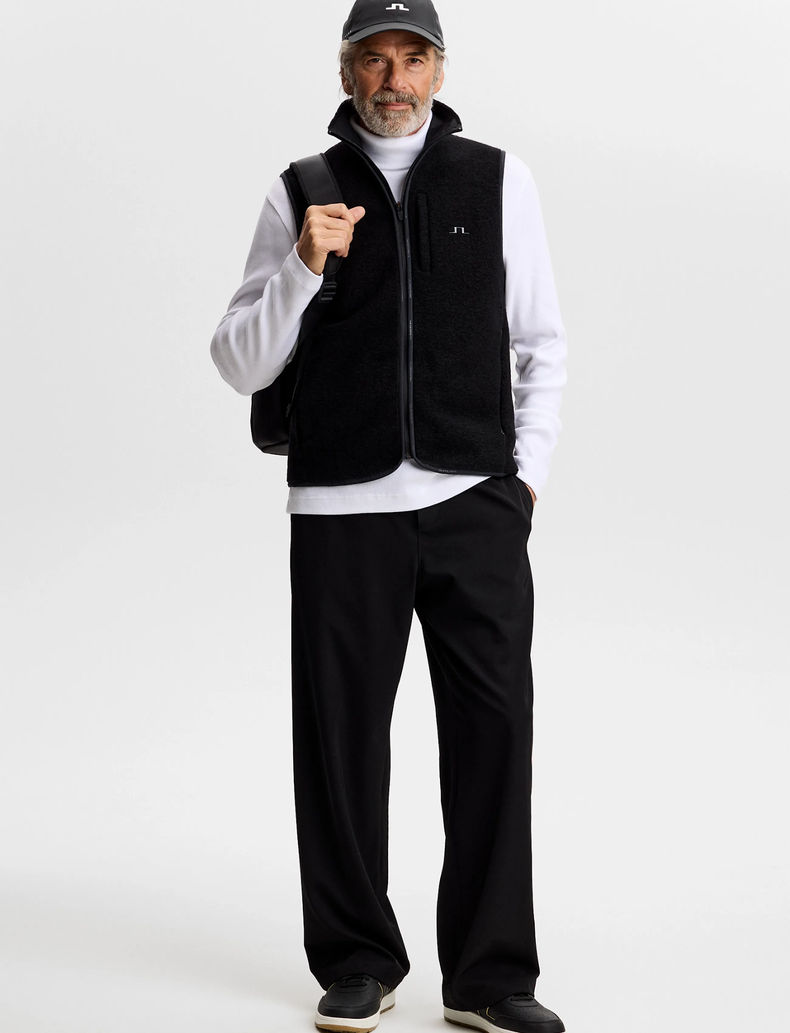 J. Lindeberg - Duncan Wool Fleece Vest - westen - black - 3