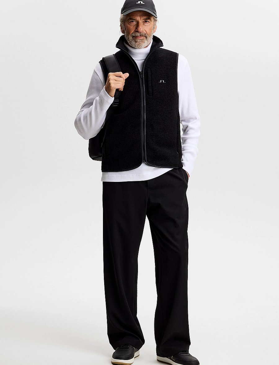 J. Lindeberg - Duncan Wool Fleece Vest - westen - black - 3