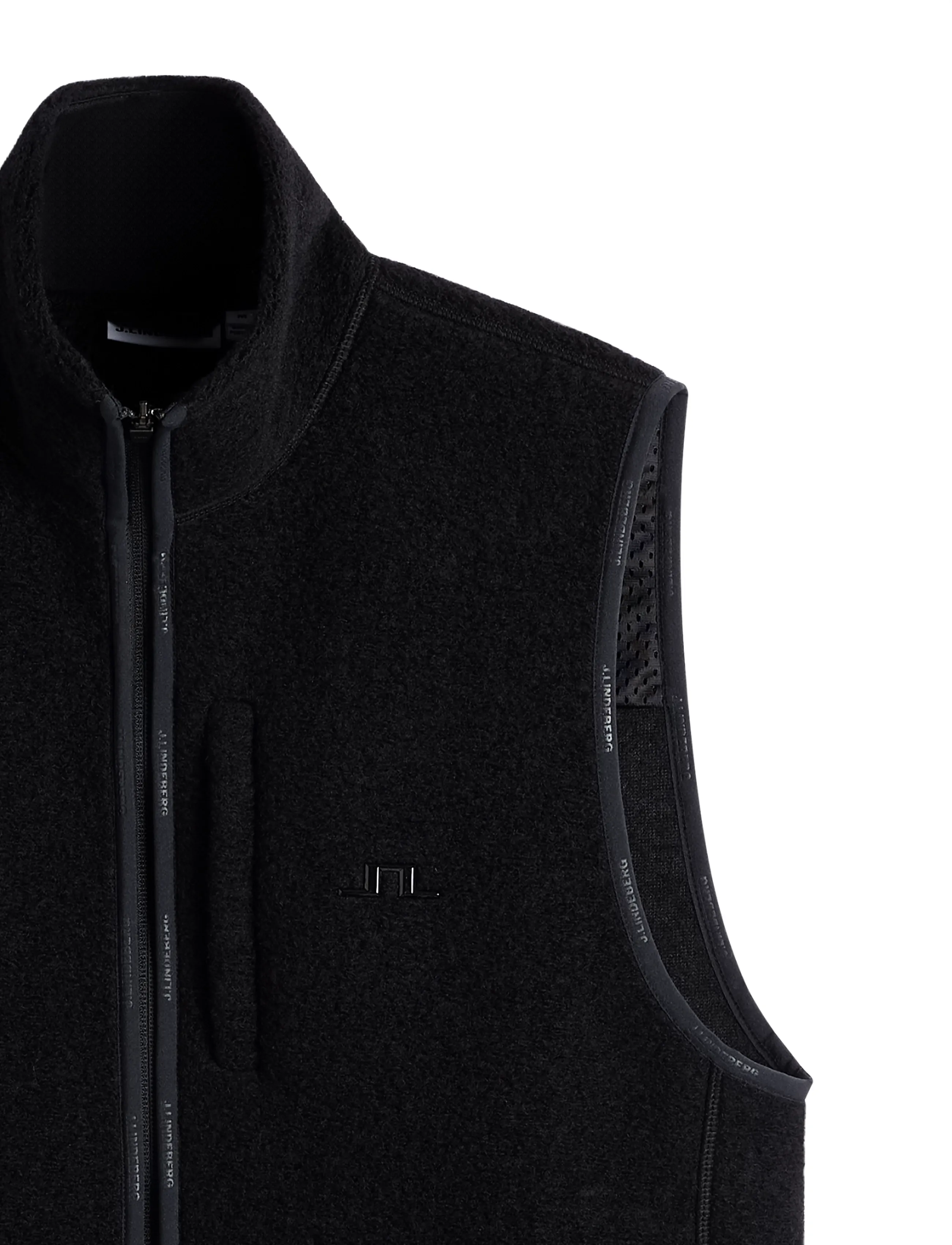 J. Lindeberg - Duncan Wool Fleece Vest - westen - black - 5