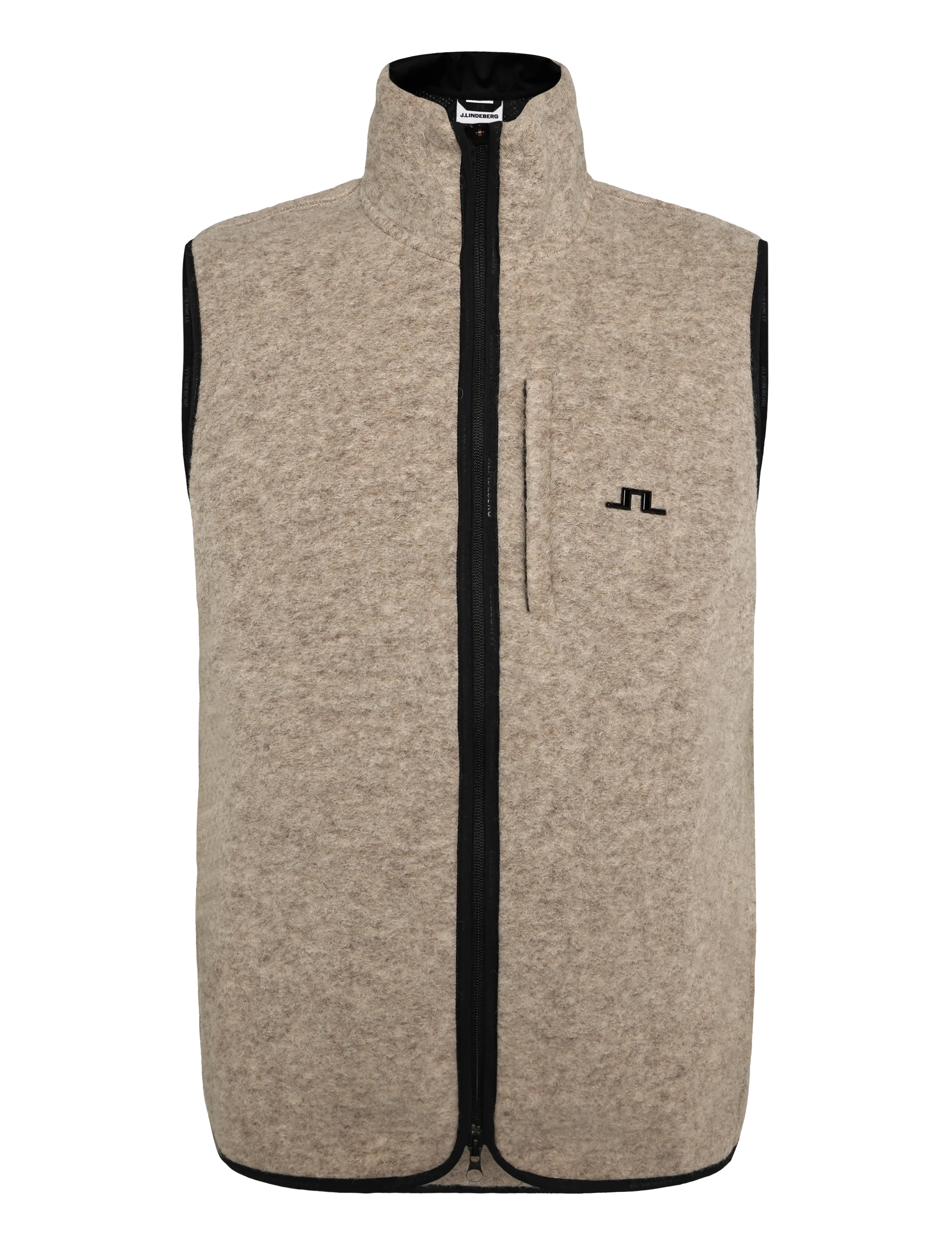 J. Lindeberg - Duncan Wool Fleece Vest - vests - moonbeam - 1