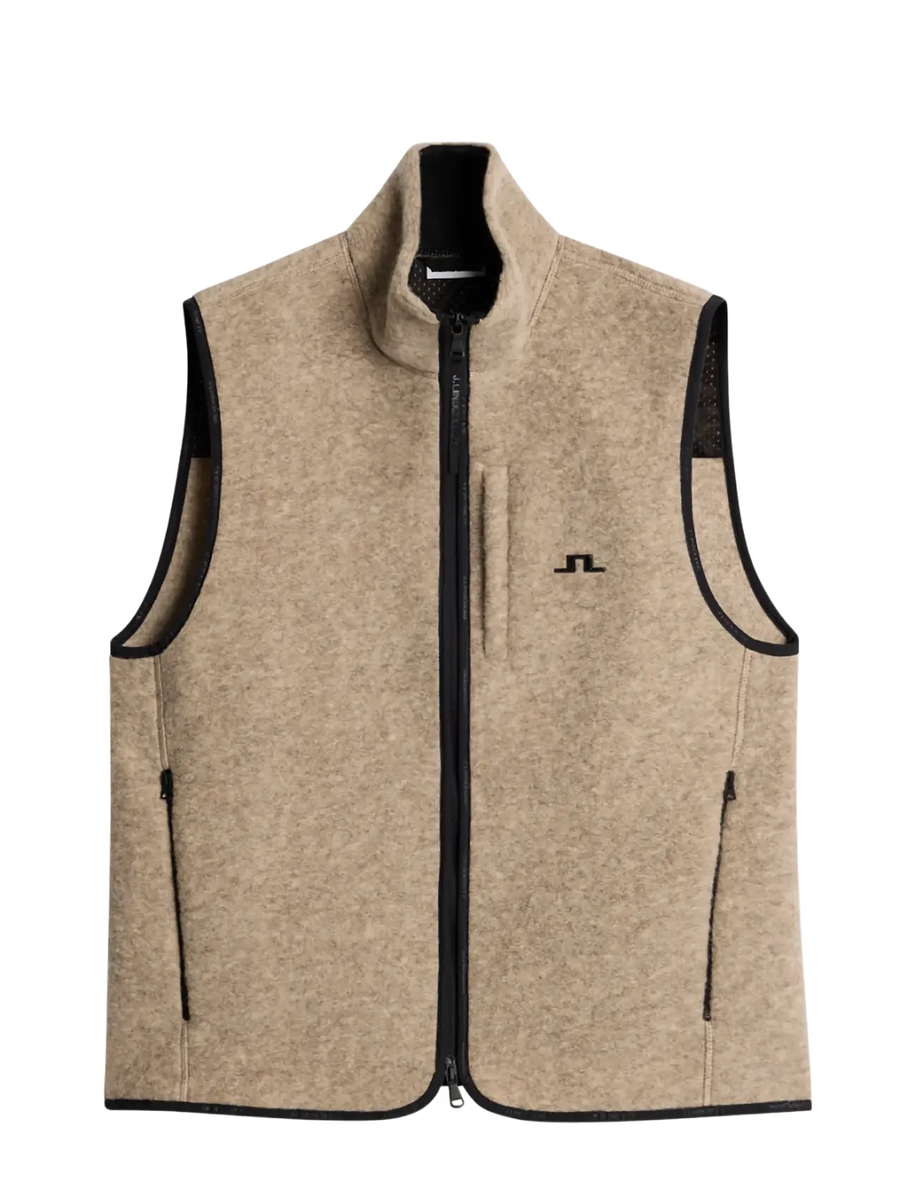 J. Lindeberg - Duncan Wool Fleece Vest - västar - moonbeam - 1