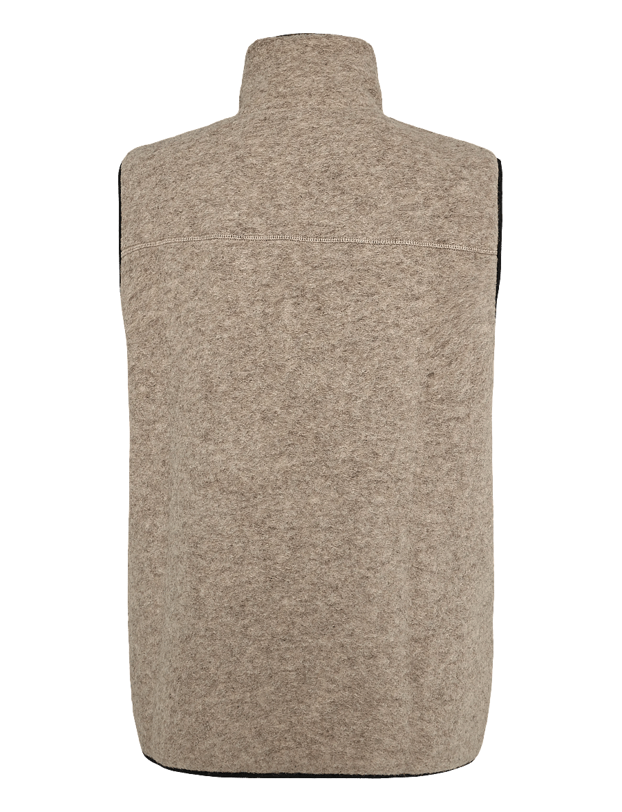 J. Lindeberg - Duncan Wool Fleece Vest - västar - moonbeam - 2