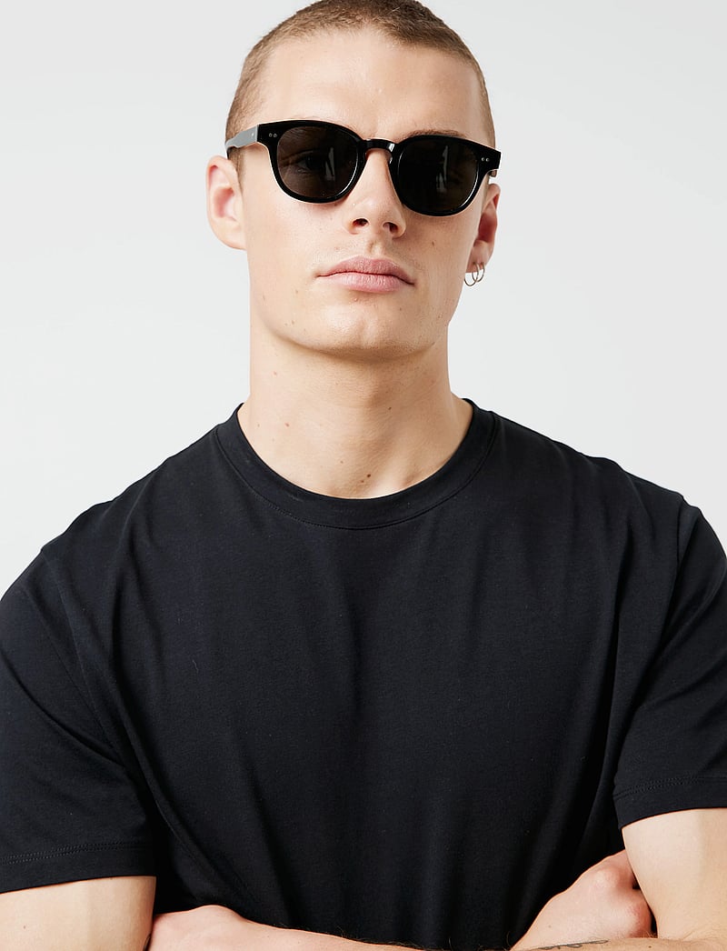 J. Lindeberg - Sid Basic T-Shirt - kortärmade t-shirts - black - 4