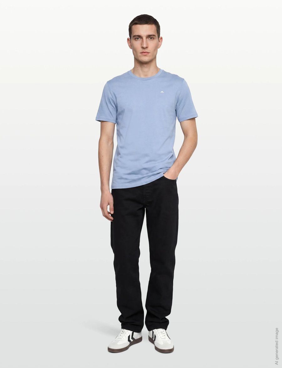 J. Lindeberg - M Cotton Blend T-shirt - kortærmede t-shirts - rain washed - 0