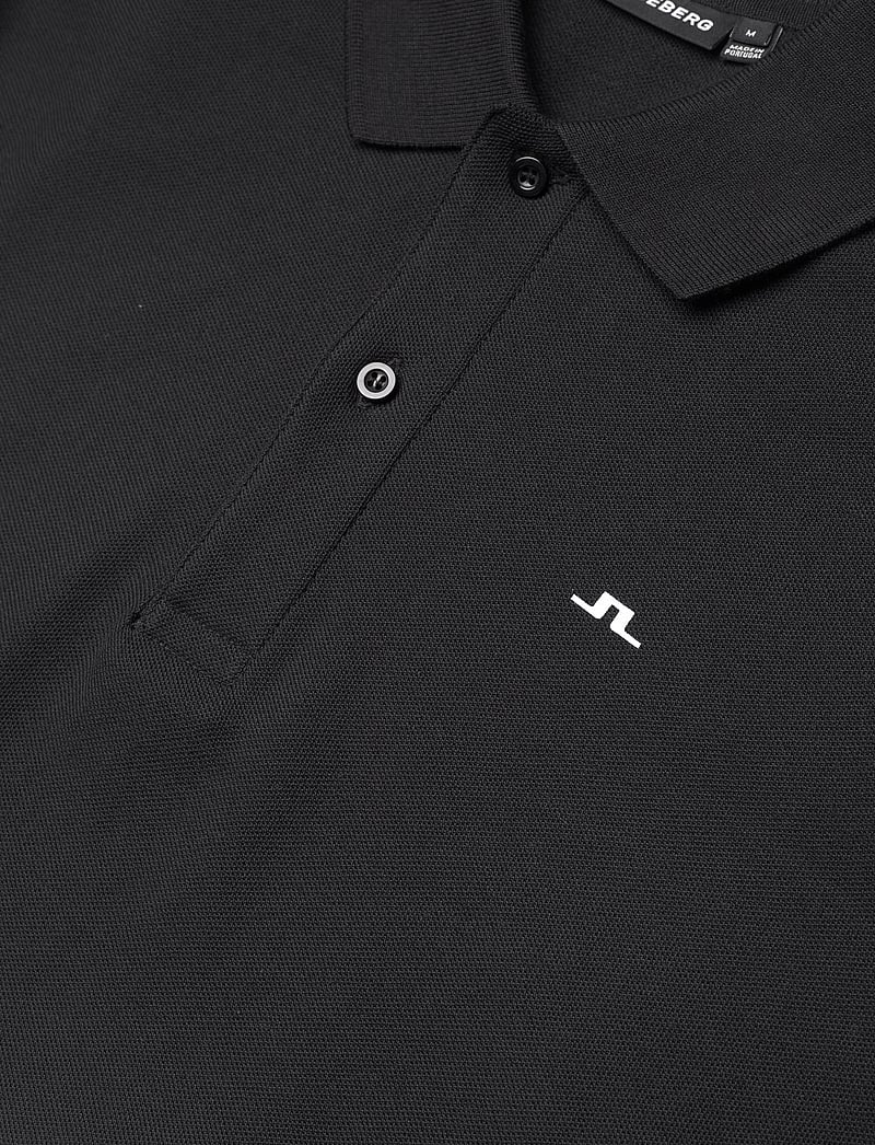 J. Lindeberg - M Polo Pike - kortærmede poloer - black - 2
