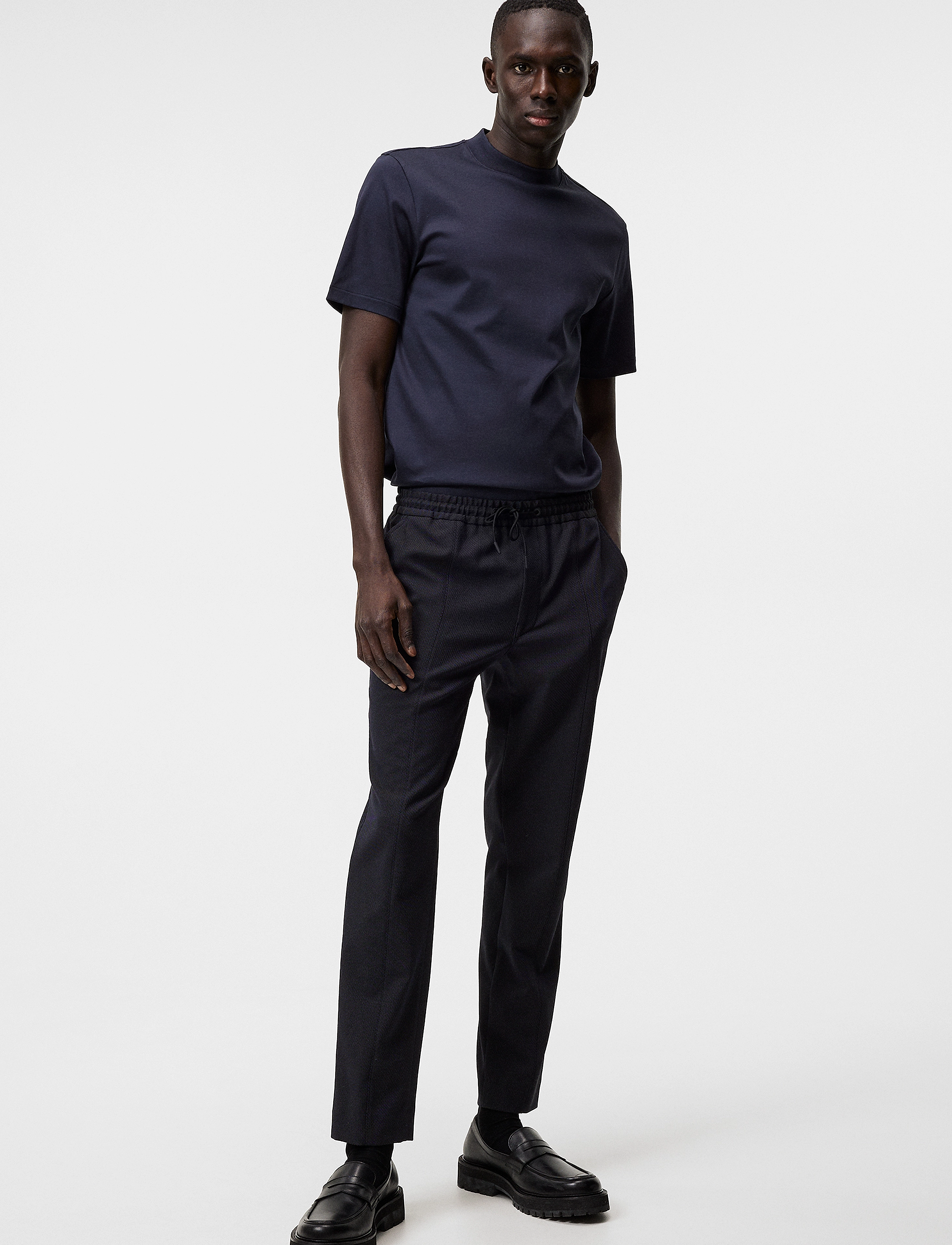 J. Lindeberg - Ace Mock Neck T-shirt - jl navy - 3