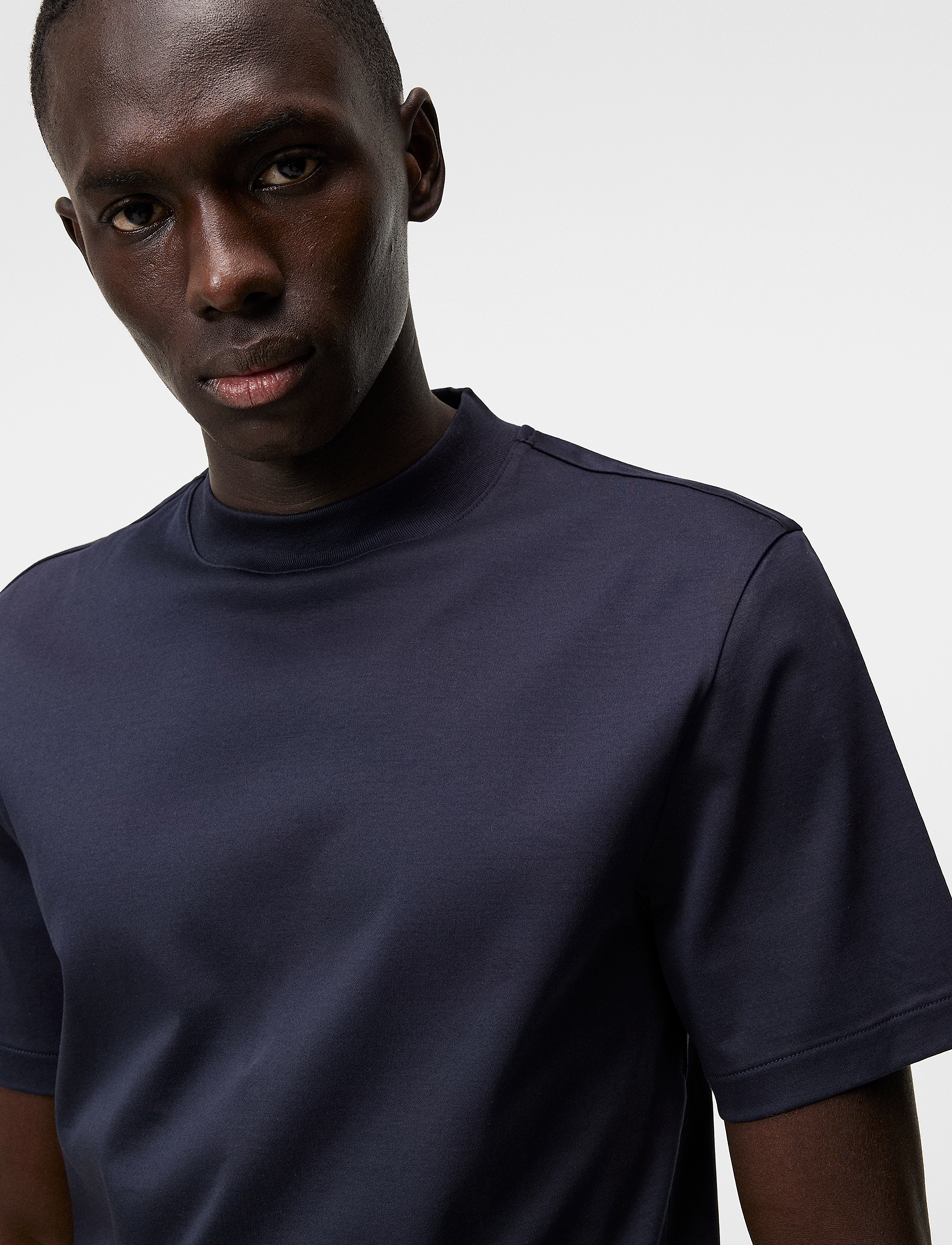 J. Lindeberg - Ace Mock Neck T-shirt - jl navy - 4