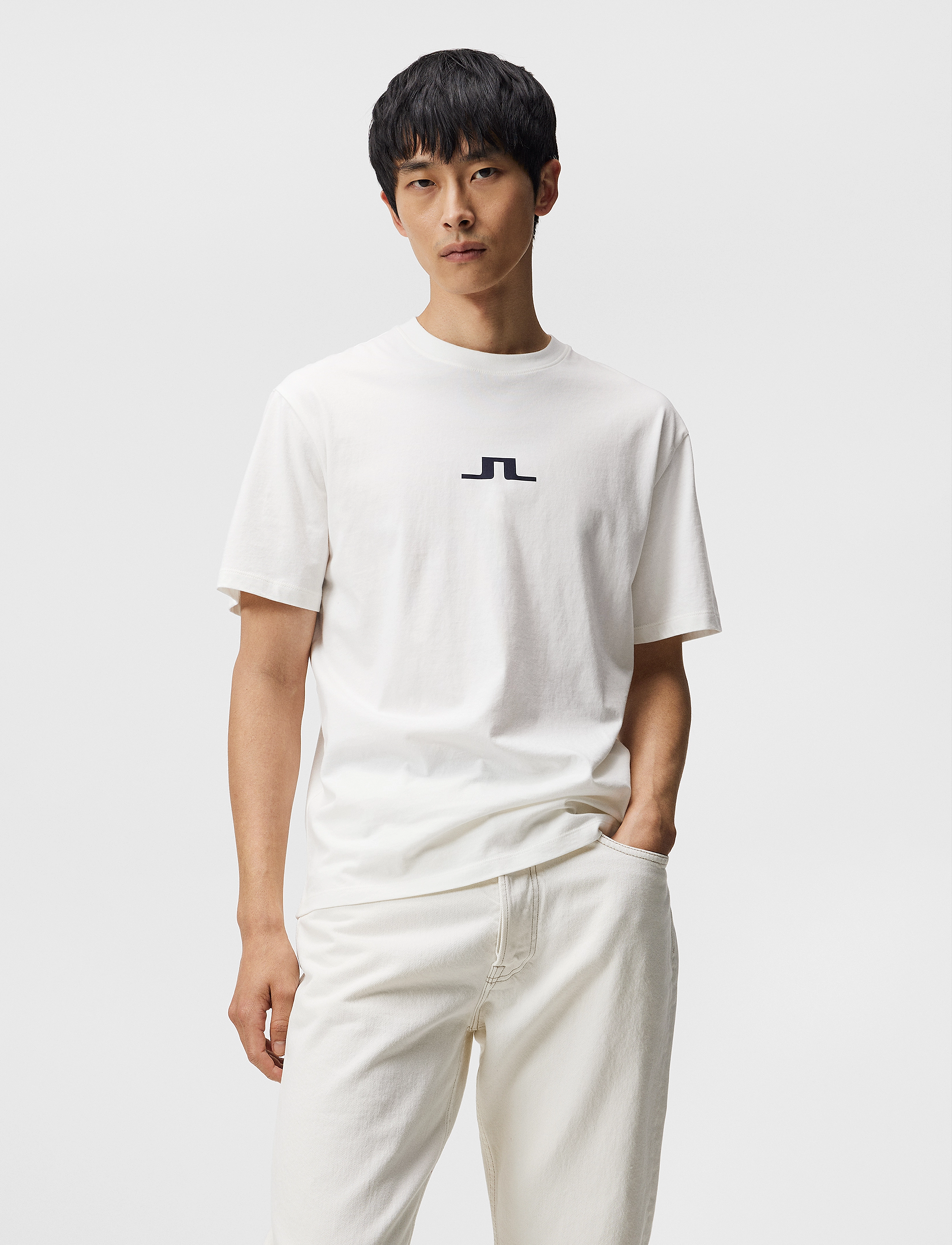 J. Lindeberg - Darcy Logo Tee - cloud white - 1