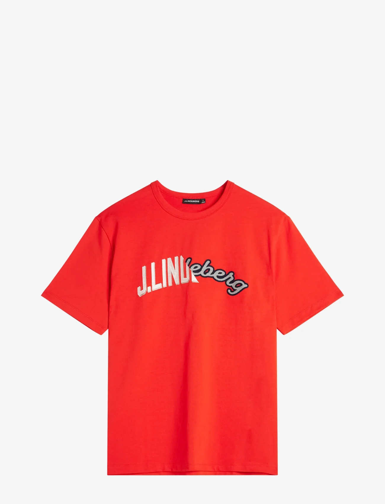 J. Lindeberg - Camilo Graphic T-shirt - kurzärmelige - fiery red - 1