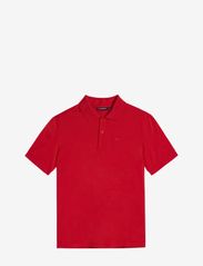 J. Lindeberg - Troy Polo shirt - kortærmede poloer - fiery red - 0