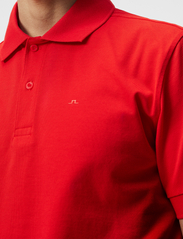 J. Lindeberg - Troy Polo shirt - kortärmade pikéer - fiery red - 5