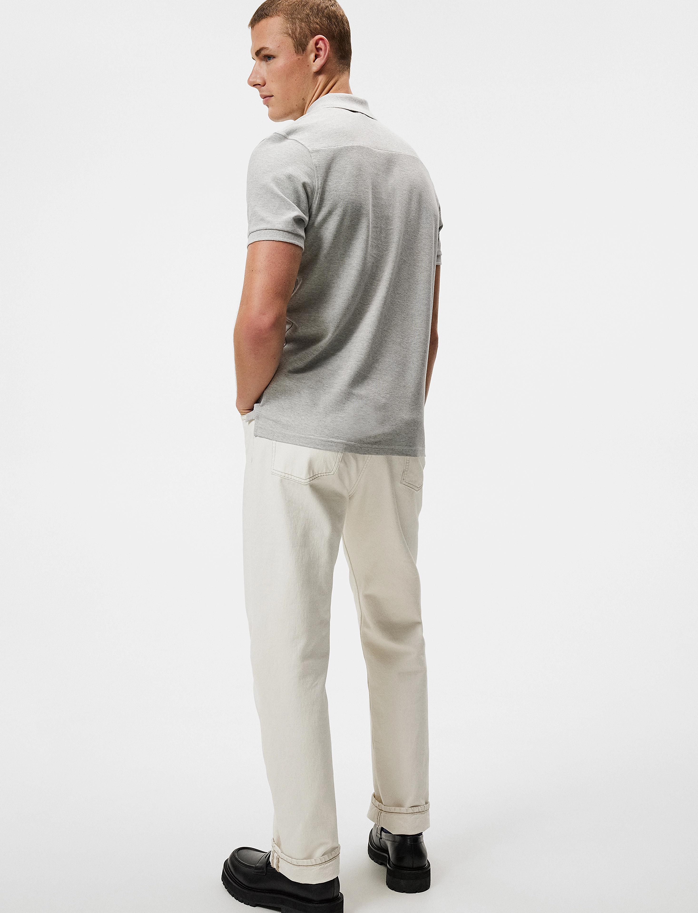J. Lindeberg - Troy Polo shirt - light grey melange - 2