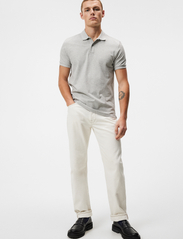J. Lindeberg - Troy Polo shirt - kortærmede poloer - light grey melange - 3