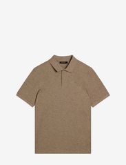J. Lindeberg - Troy Polo shirt - polo marškinėliai trumpomis rankovėmis - tiger brown melange - 0