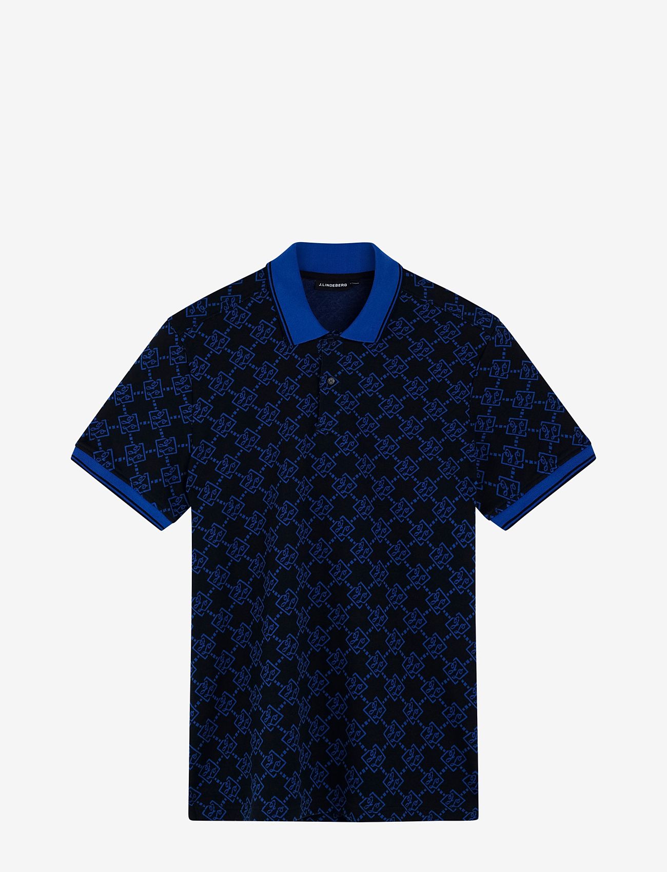 J. Lindeberg - Deklan Jacquard Polo - jl navy - 0