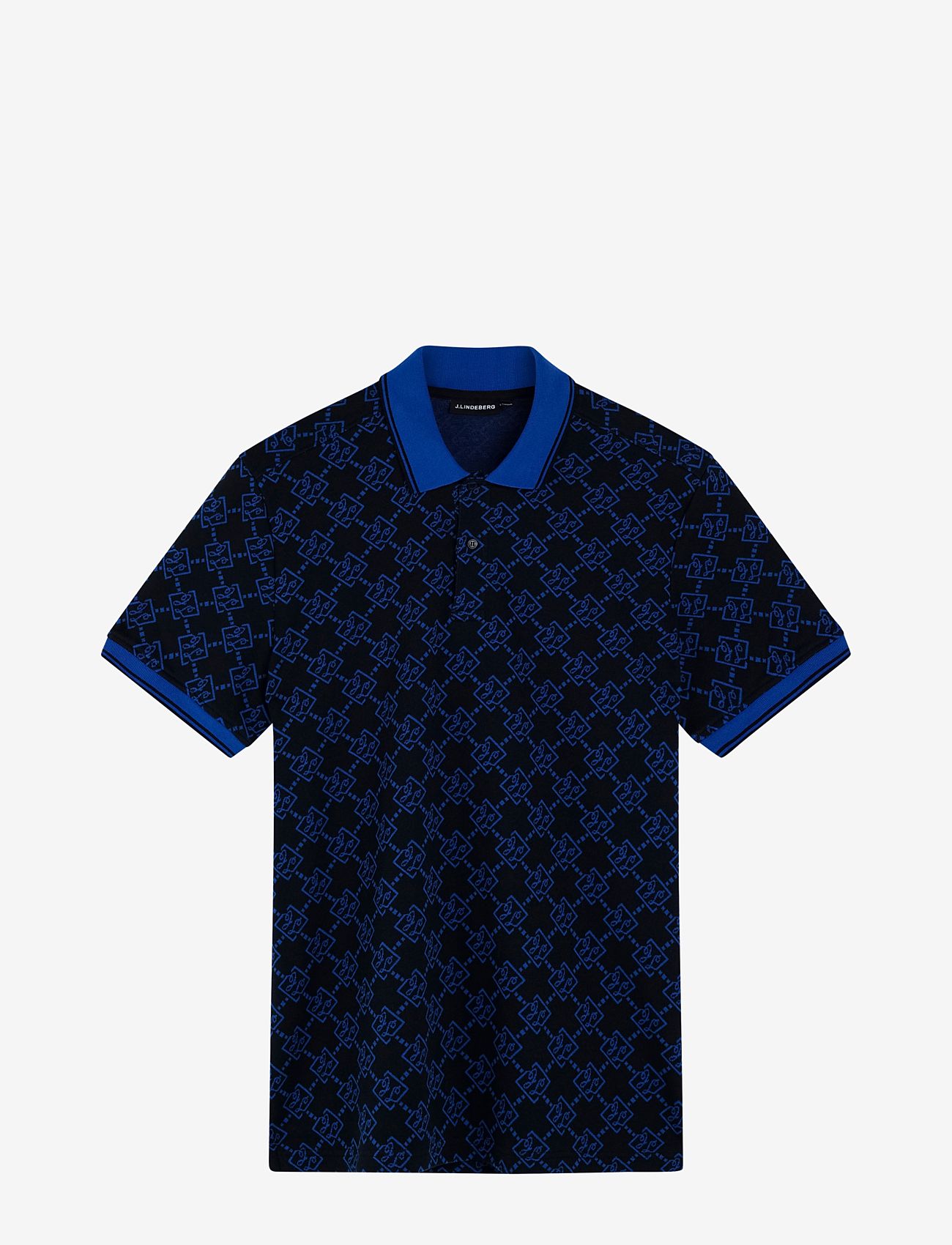 J. Lindeberg - Deklan Jacquard Polo - jl navy - 1
