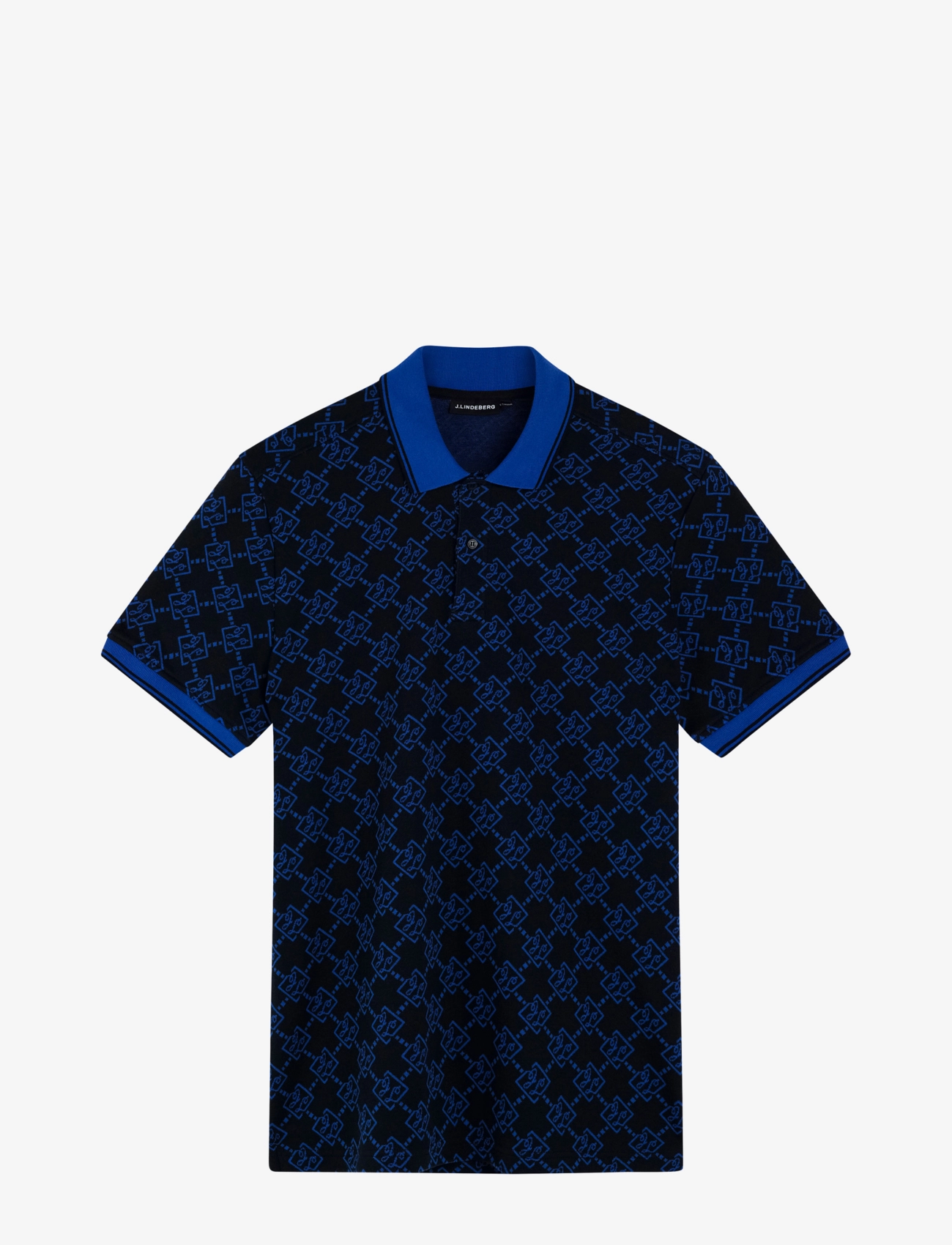 J. Lindeberg - Deklan Jacquard Polo - jl navy - 1
