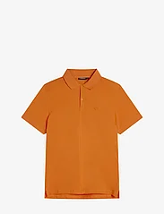 J. Lindeberg - Rubi Slim Polo Shirt - kortærmede poloer - russet orange - 1