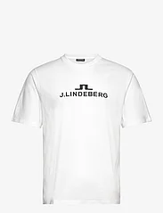 J. Lindeberg - M Logo T-shirt - kortermede t-skjorter - white - 0