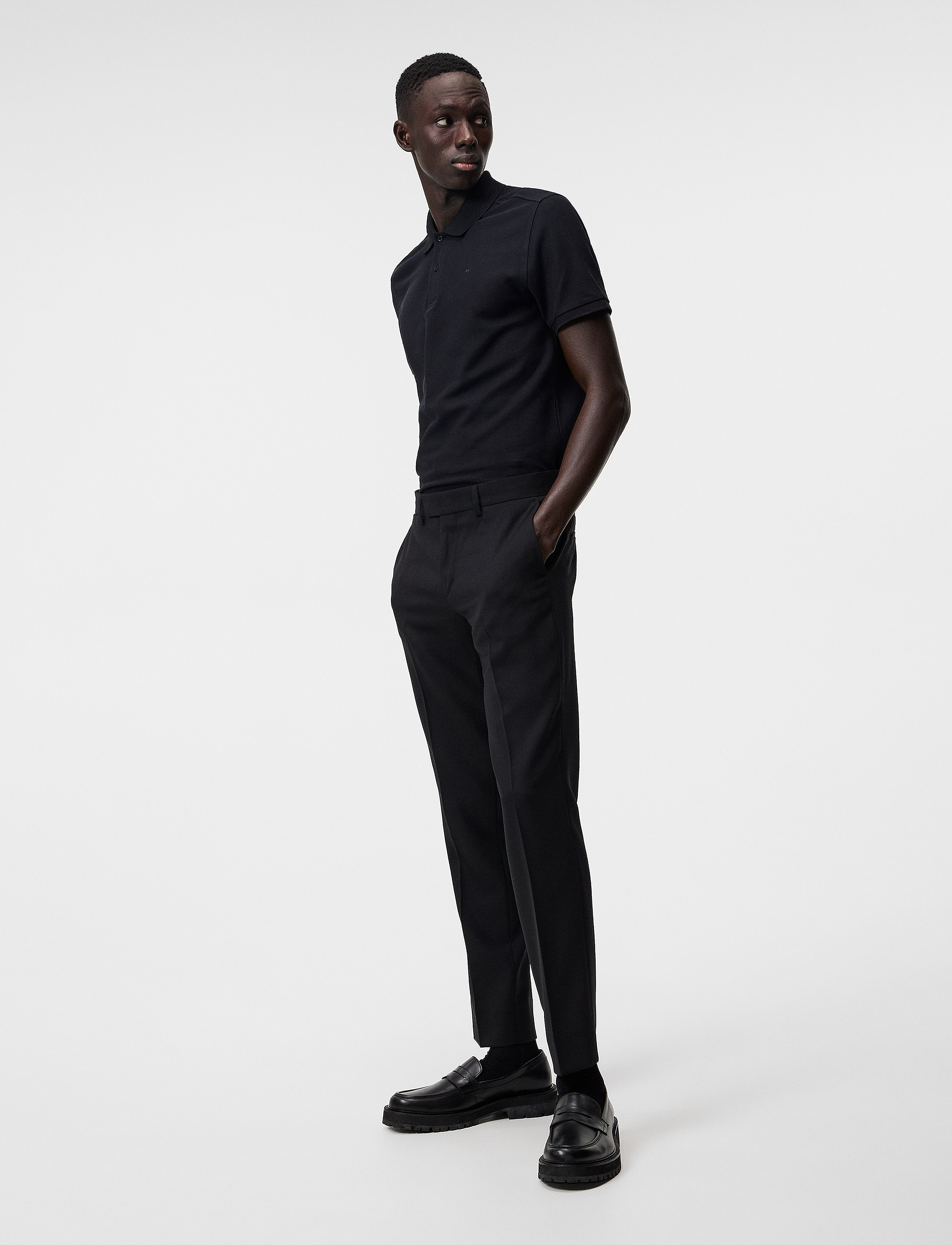 J. Lindeberg - Troy Pique Polo Shirt - black - 4